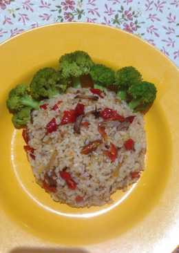 Nasi goreng empal pedas brokoli