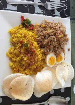 Nasi kuning rice cooker