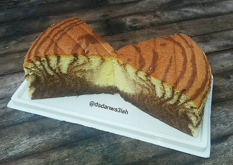 resep makanan Ogura Zebra Cake (#pr_bolu)