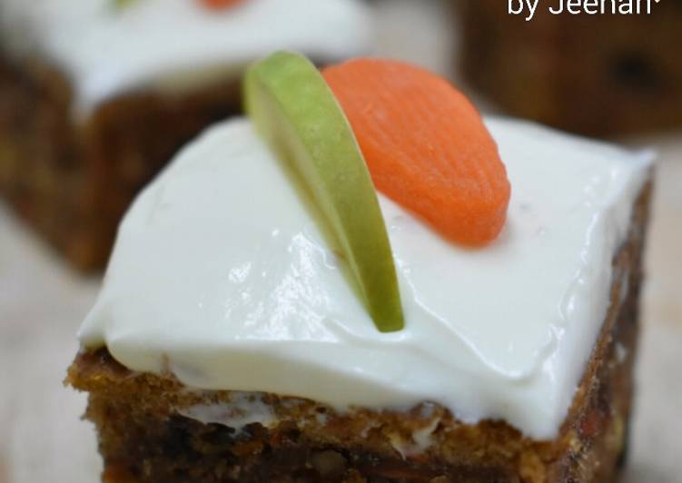 resep masakan Bolu Apel dan Wortel/Apple  Carrot  Cake