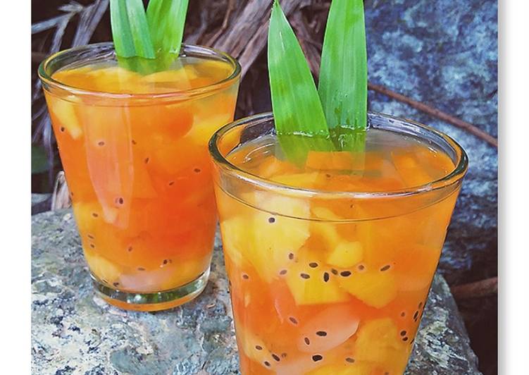 Es Buah khas Banjarmasin foto resep utama