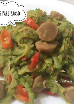 Tumis Pare Bakso