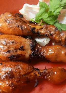 Ayam bakar di kompor gas