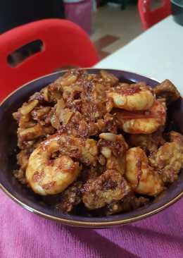 Udang Tempe Pedas