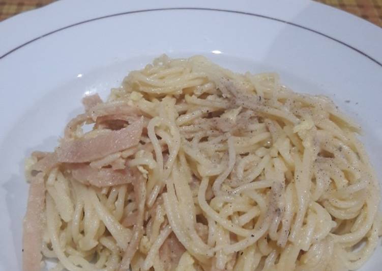 gambar untuk resep makanan Spaghetti carbonara