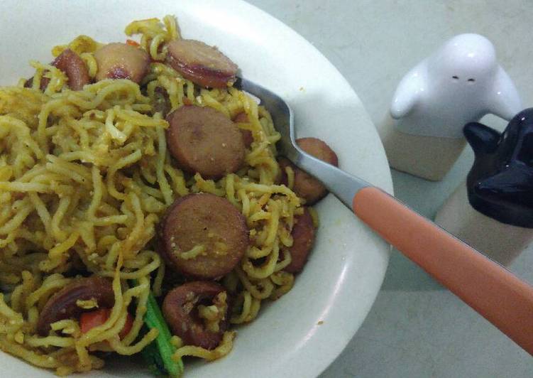 cara membuat Indomie Goreng Telur Asin