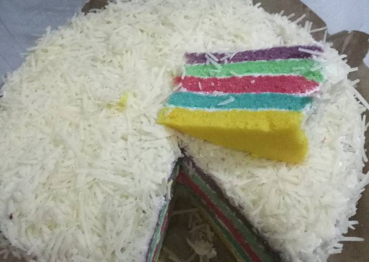 Resep Rainbow cake kukus By Inung Candra Wati