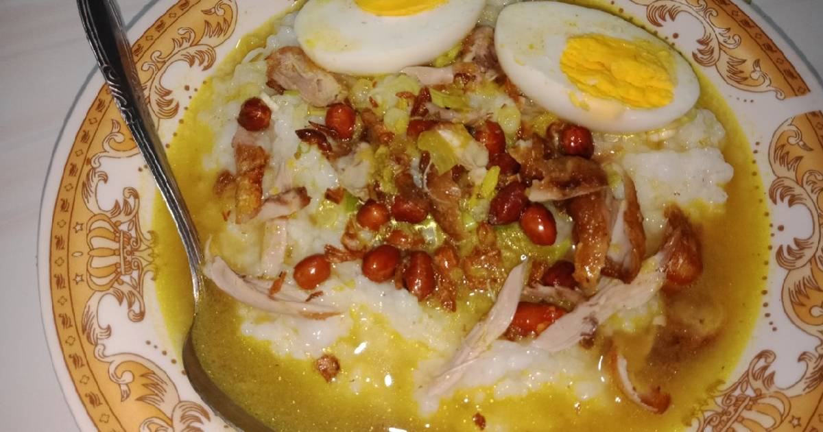 72 resep bubur ayam kuah kuning enak dan sederhana - Cookpad