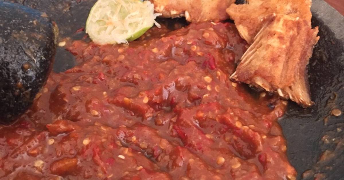 6 resep  sambal gepeng  enak dan sederhana Cookpad