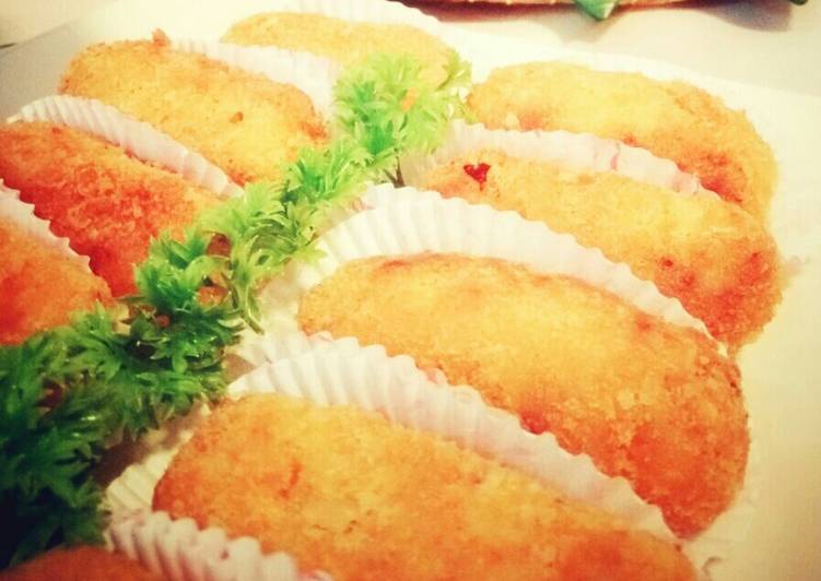 cara membuat Kroket Makaroni