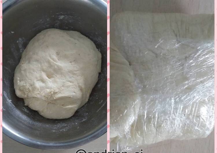 cara membuat Easy Pizza Dough (Tanpa Ulen)