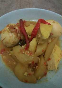 Tahu Kentang Telur Bumbu Rujak