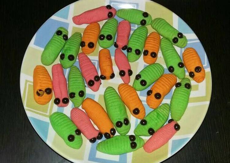 gambar untuk resep Caterpillar Cookies(Kue ulat)