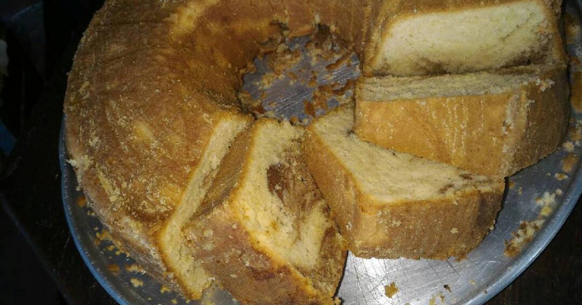 Resep Bolu Marmer (Marmer Cake) lumer di mulut