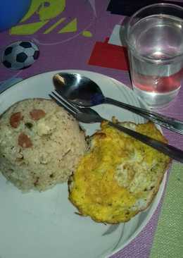 Nasi goreng putih simple