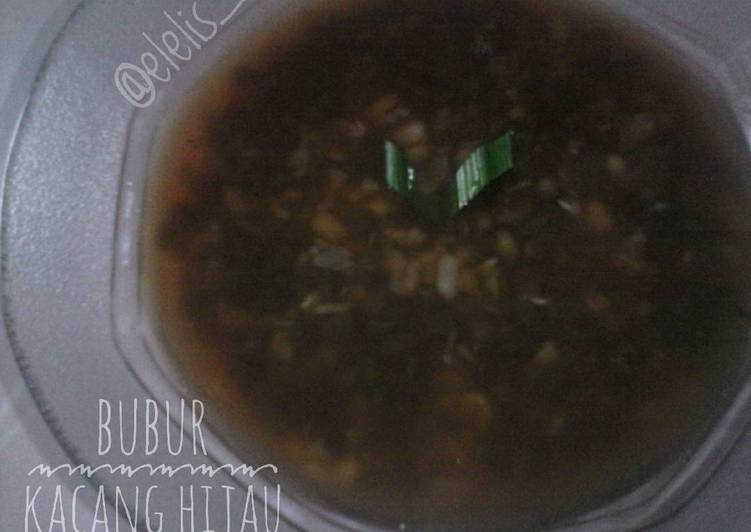 resep makanan Bubur kacang hijau tanpa santan