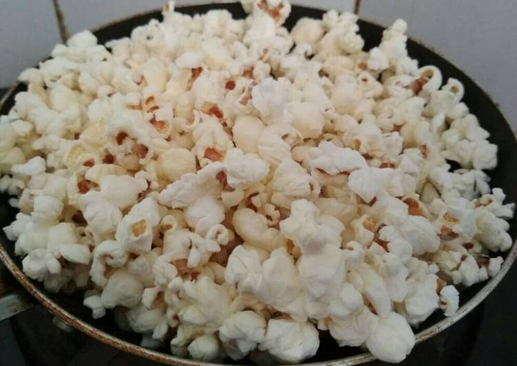 resep lengkap untuk Popcorn Gurih