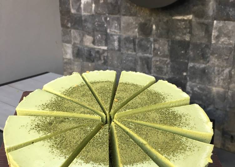 Resep Matcha cheesecake(no bake) Karya tikabayu