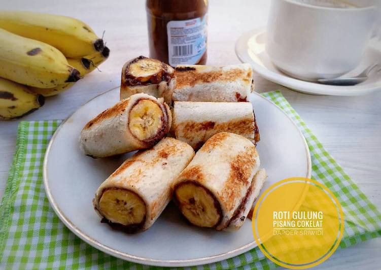 gambar untuk resep makanan Roti gulung pisang cokelat #indonesiamemasak