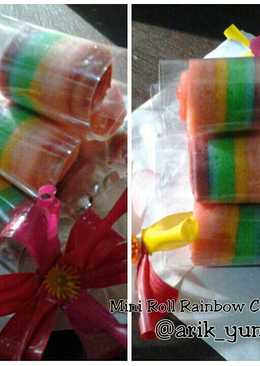 Mini Roll Rainbow Cake