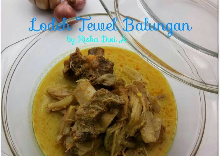 resep masakan Lodeh Tewel Balungan