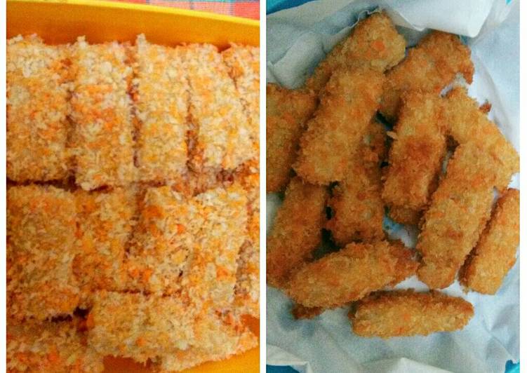 bahan dan cara membuat Nugget ayam wortel sehat