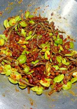 Balado Teri,kacang tanah,Peteð