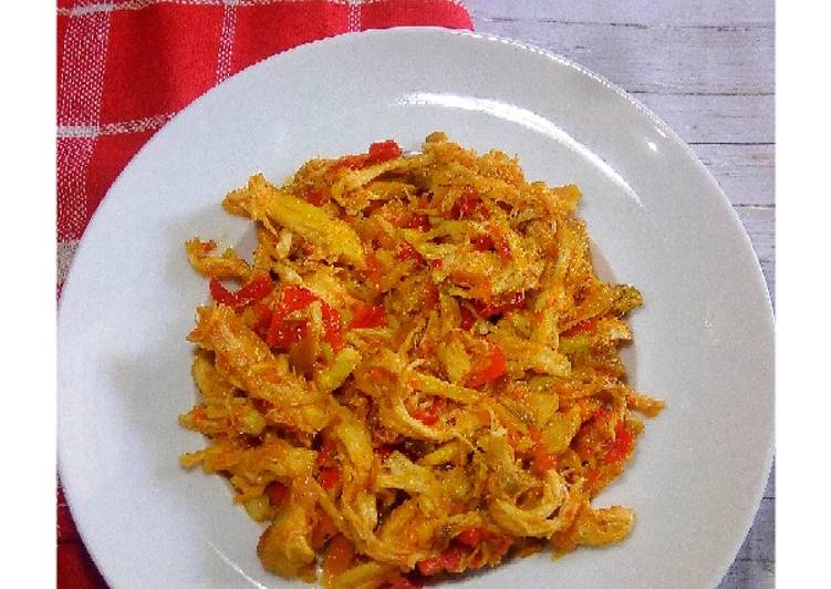 resep masakan Ayam Suwir Sambalado