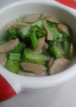 Sayur bakso brokoli