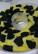 Puding roti tawar oreo