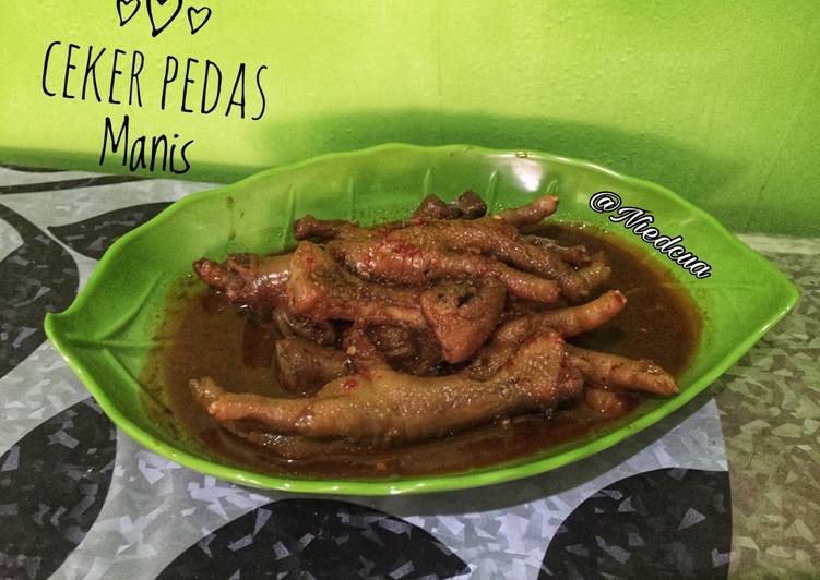 Resep Ceker Pedas  Manis oleh Niedcua Cookpad 