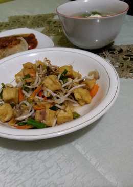 Tumis Tahu Tauge dan Teri