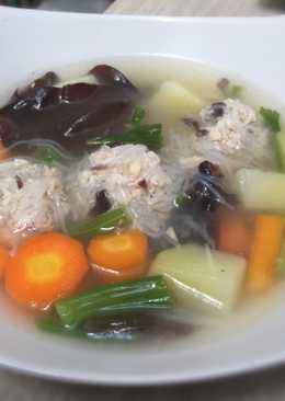 Sop Bakso Rambut ala ala Rumahan