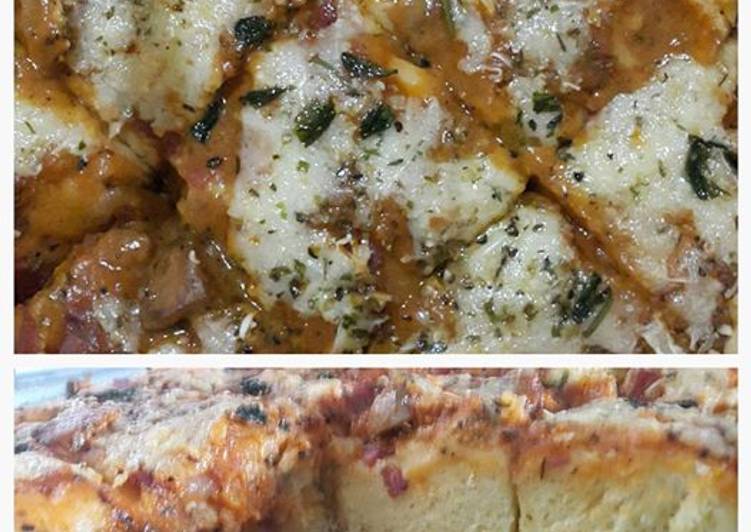 Resep Pizza Roti Daging Asap - Ai Haryanto