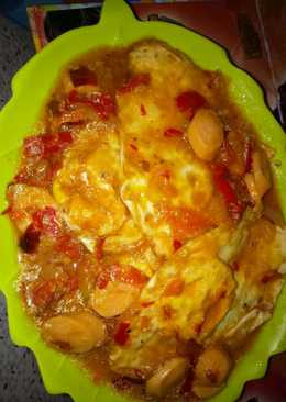 Telur Ceplok Saus Pedas