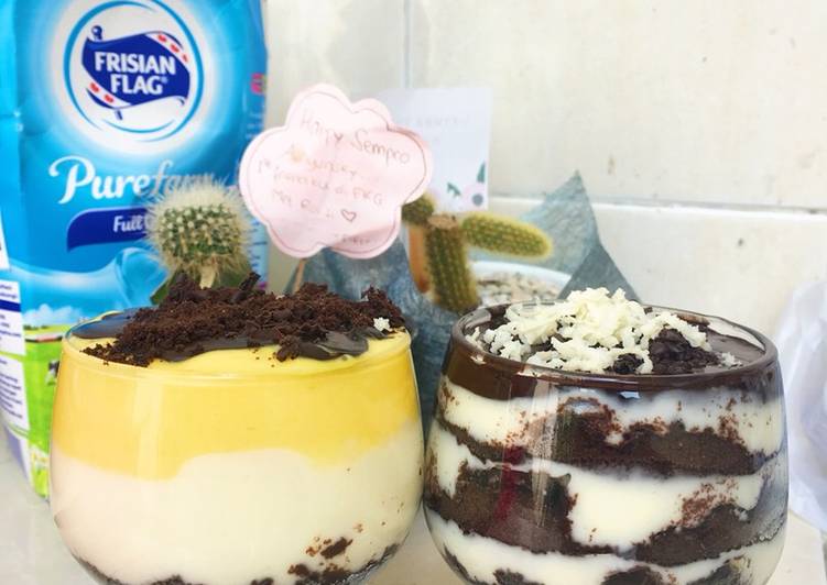 resep makanan Oreo mango cheesecake