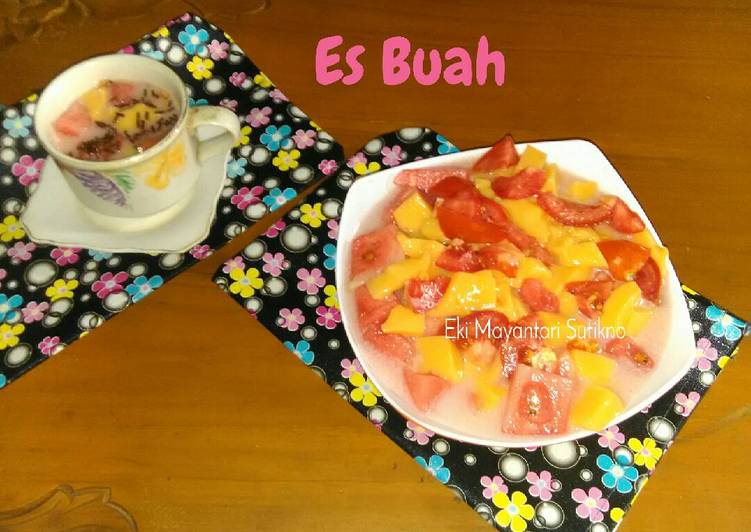 Resep Es Buah #PR_recookminumandingin Kiriman dari Eki Mayantari Sutikno