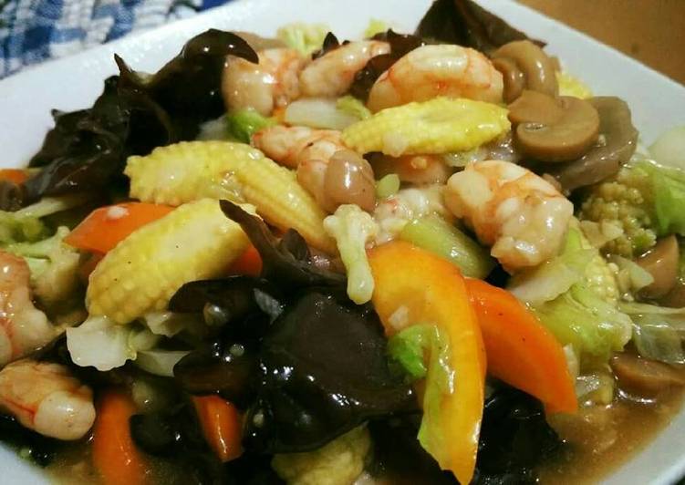 Resep Capcay goreng seafood Karya Lysa