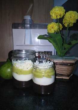 Puding Coklat lapis Alpukat Cheesecake DEBM