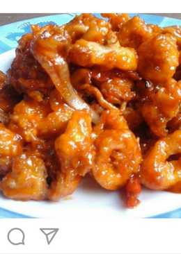 Cumi goreng tepung asam manis