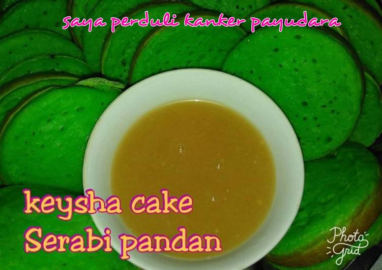 Serabi hijau pandan recipe main photo