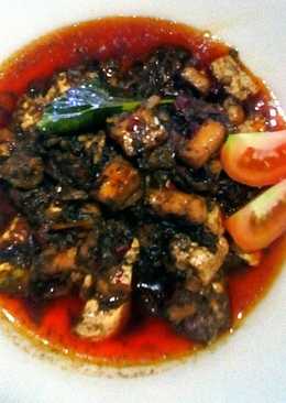 Cumi Santan Kuah Hitam Pedas