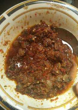 Sambel kerang pedas manis