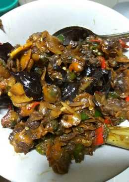 Tumis kerang kecap pedas gurih