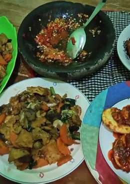 Capcay goreng komplit