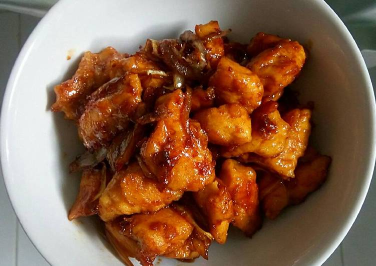 resep masakan Ayam goreng saos inggris madu