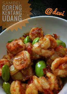 Sambal goreng kentang udang pete