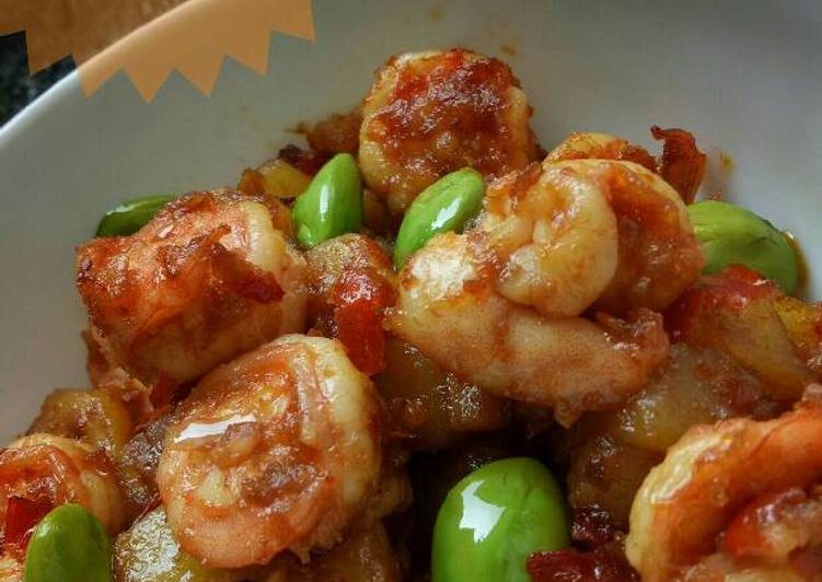 gambar untuk cara membuat Sambal goreng kentang udang pete