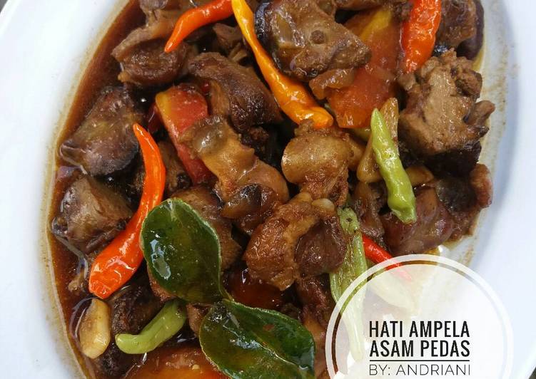 Hati ampela kuah asam pedas