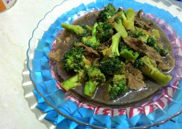 resep Brokoli sapi lada hitam #kitaberbagi